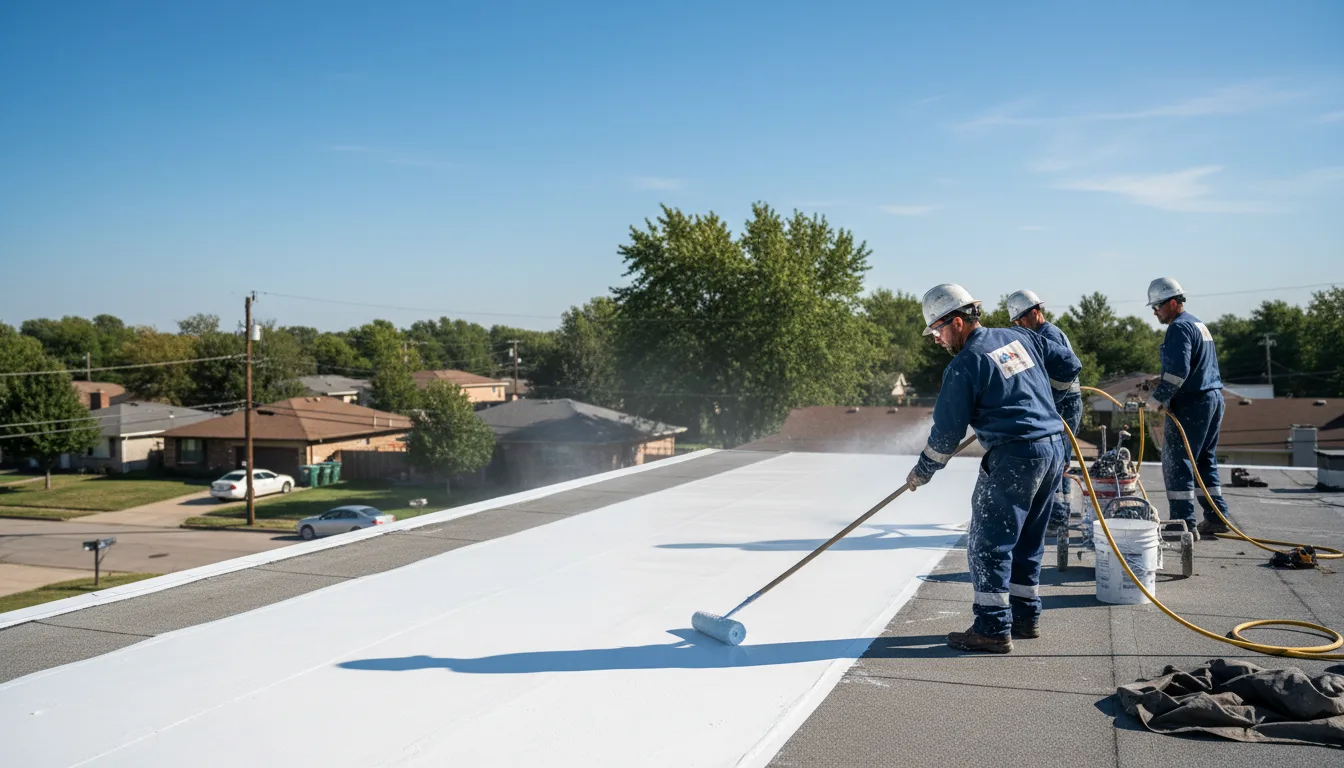 Commercial roof coating in Vina, CA near me